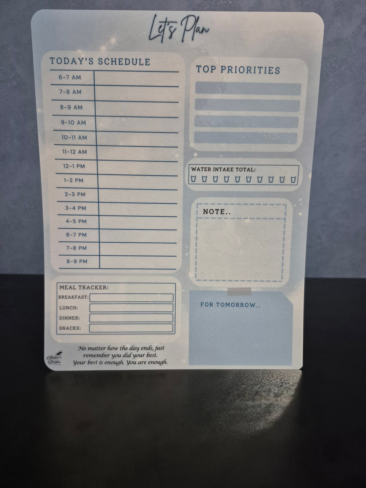 Let’s Touch Base – Daily Wellness Dry Erase Boards