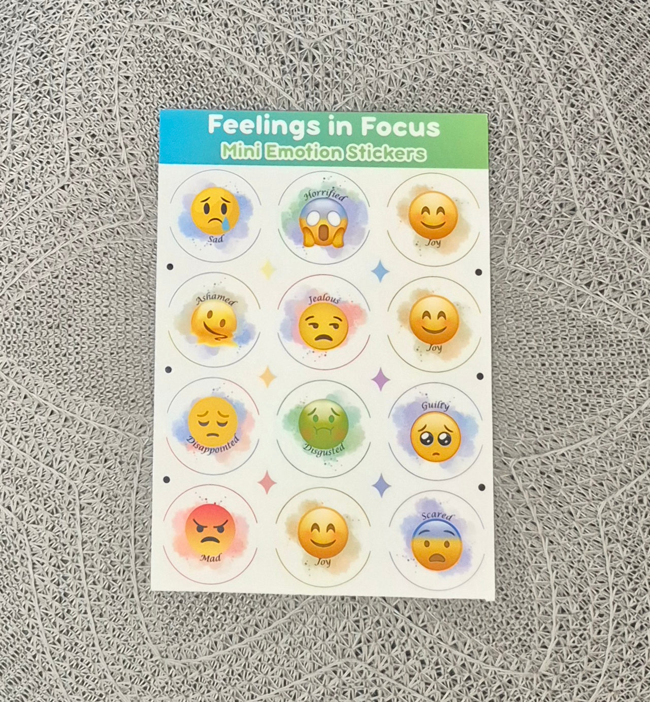 Feelings in Focus | Emotions Sticker Sheet Collection