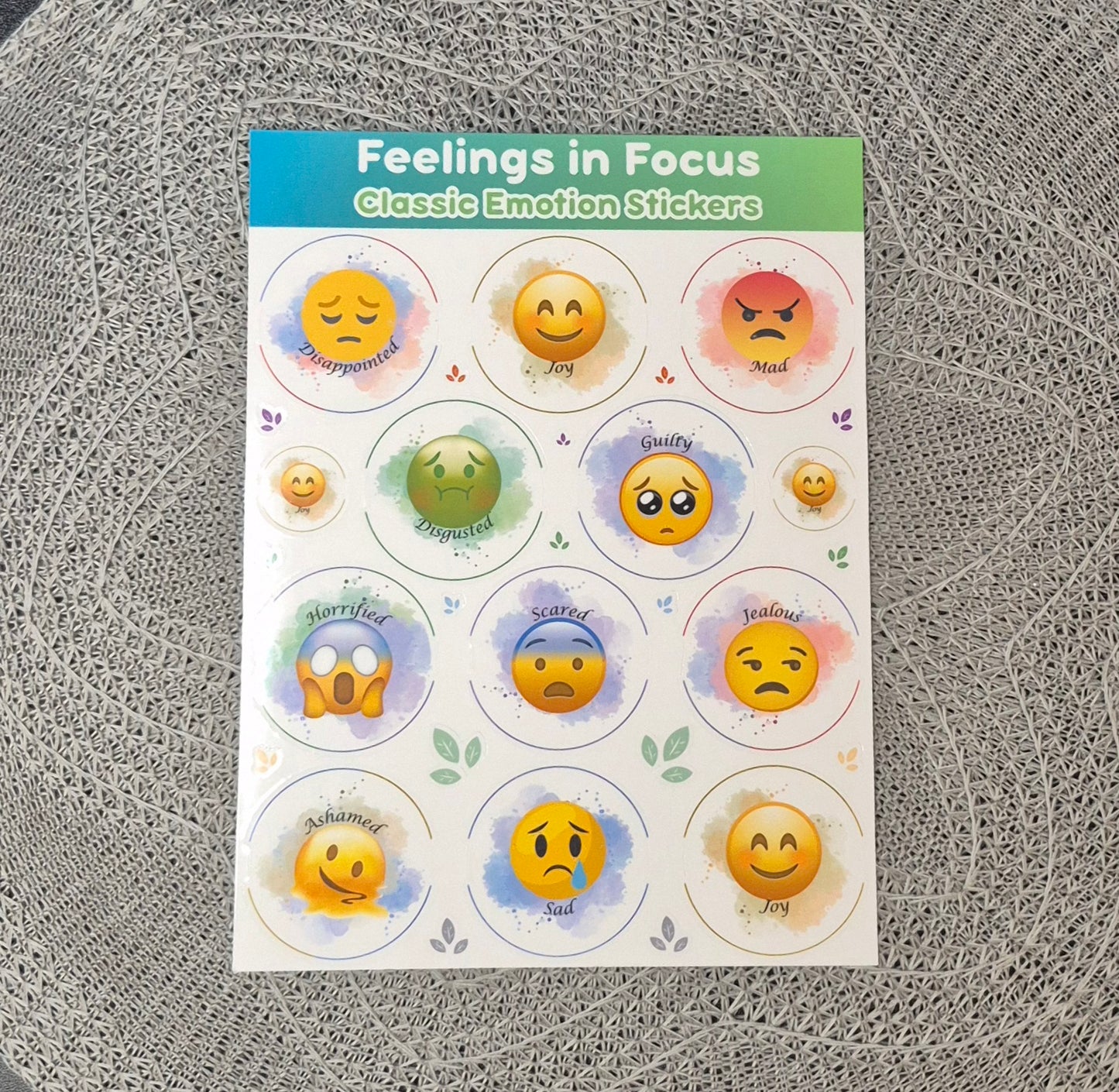 Feelings in Focus | Emotions Sticker Sheet Collection