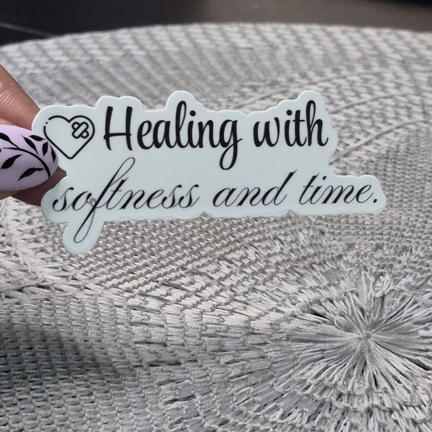 Healing With Softness Sticker
