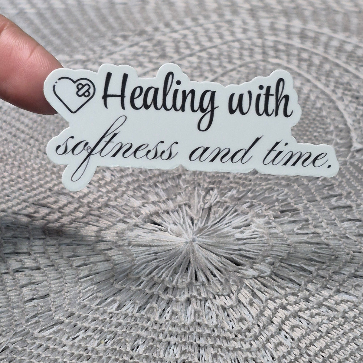 Healing With Softness Sticker