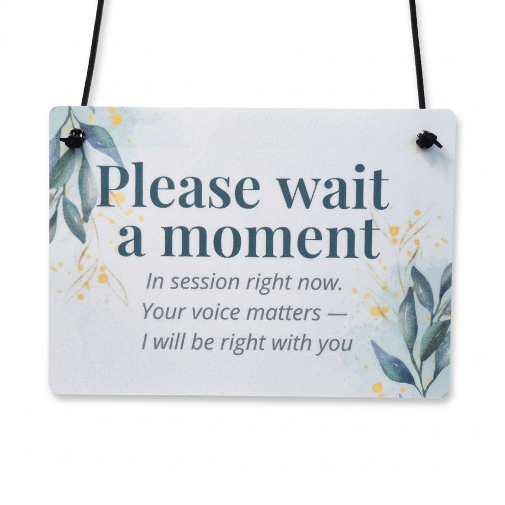Calm Communication Office Door Sign | 7" × 5"