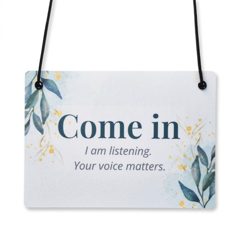 Calm Communication Office Door Sign | 7" × 5"