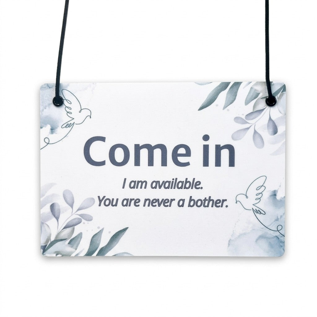 Calm Communication Office Door Sign | 7" × 5"