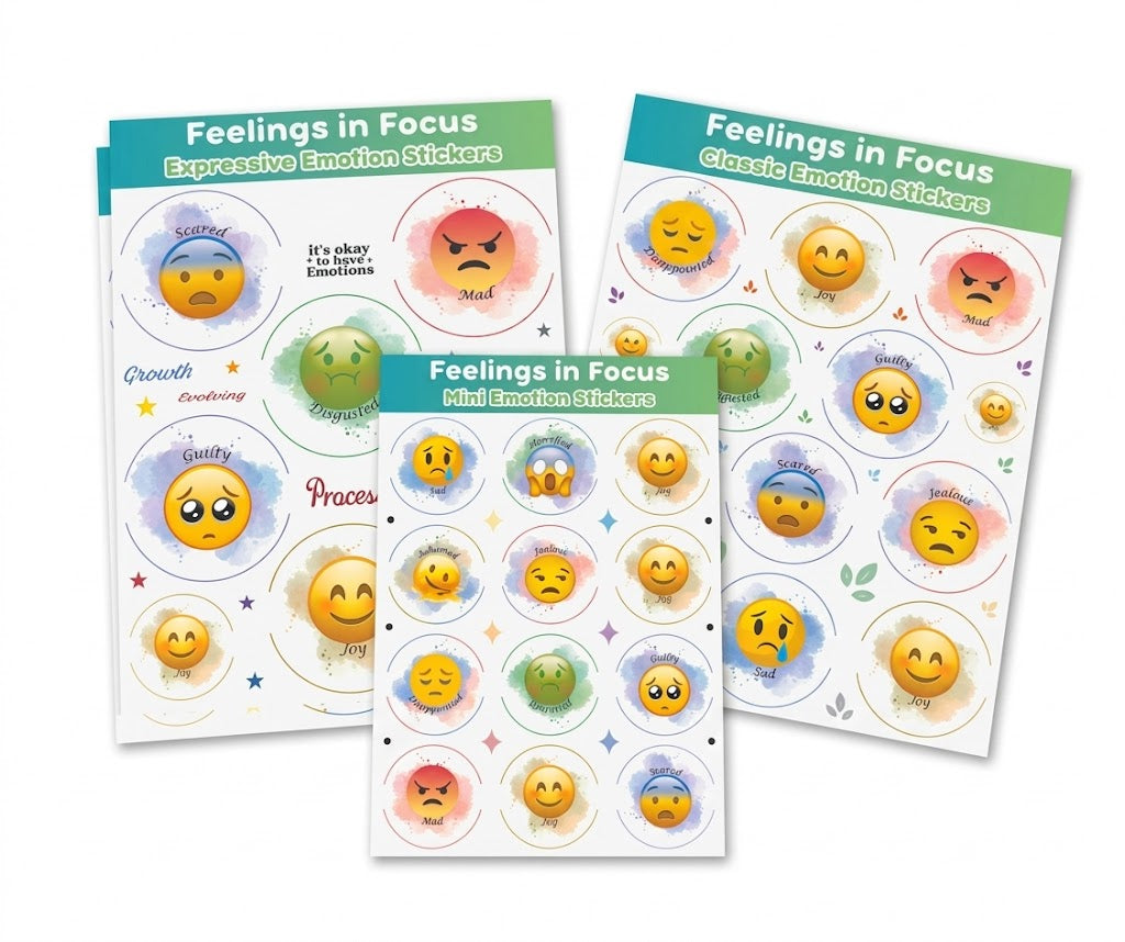 Feelings in Focus | Emotions Sticker Sheet Collection