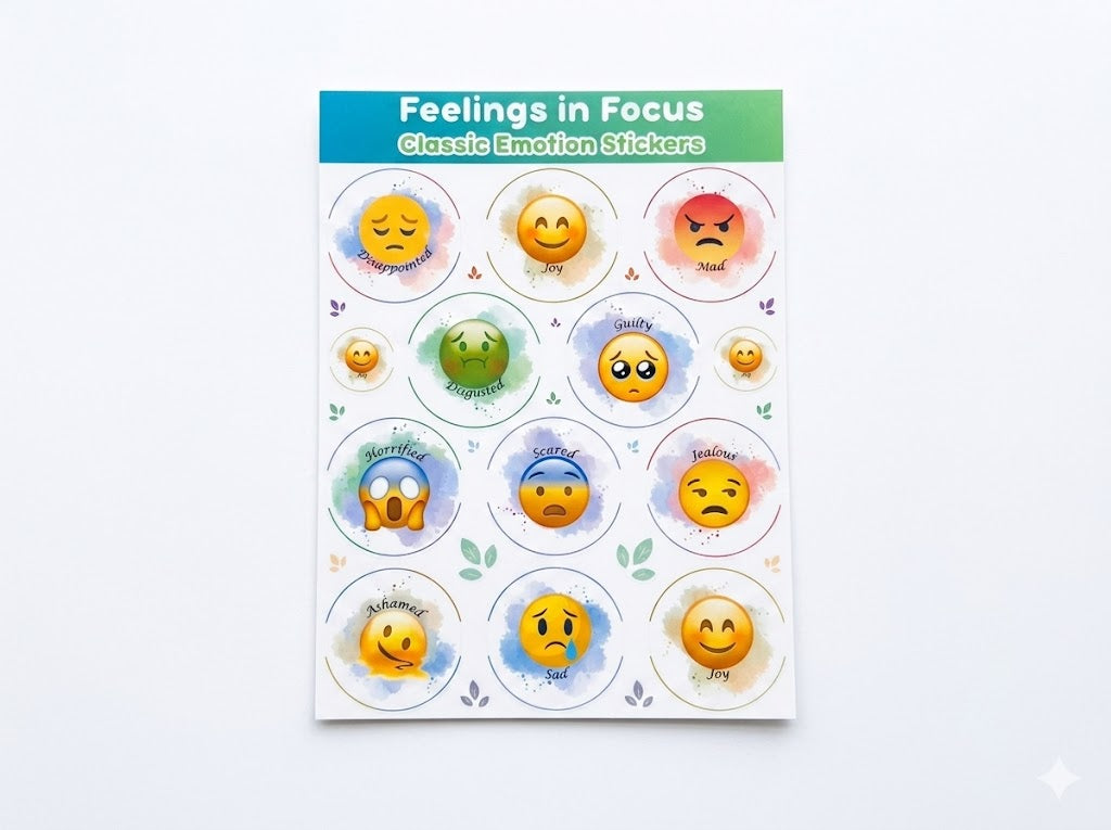 Feelings in Focus | Emotions Sticker Sheet Collection