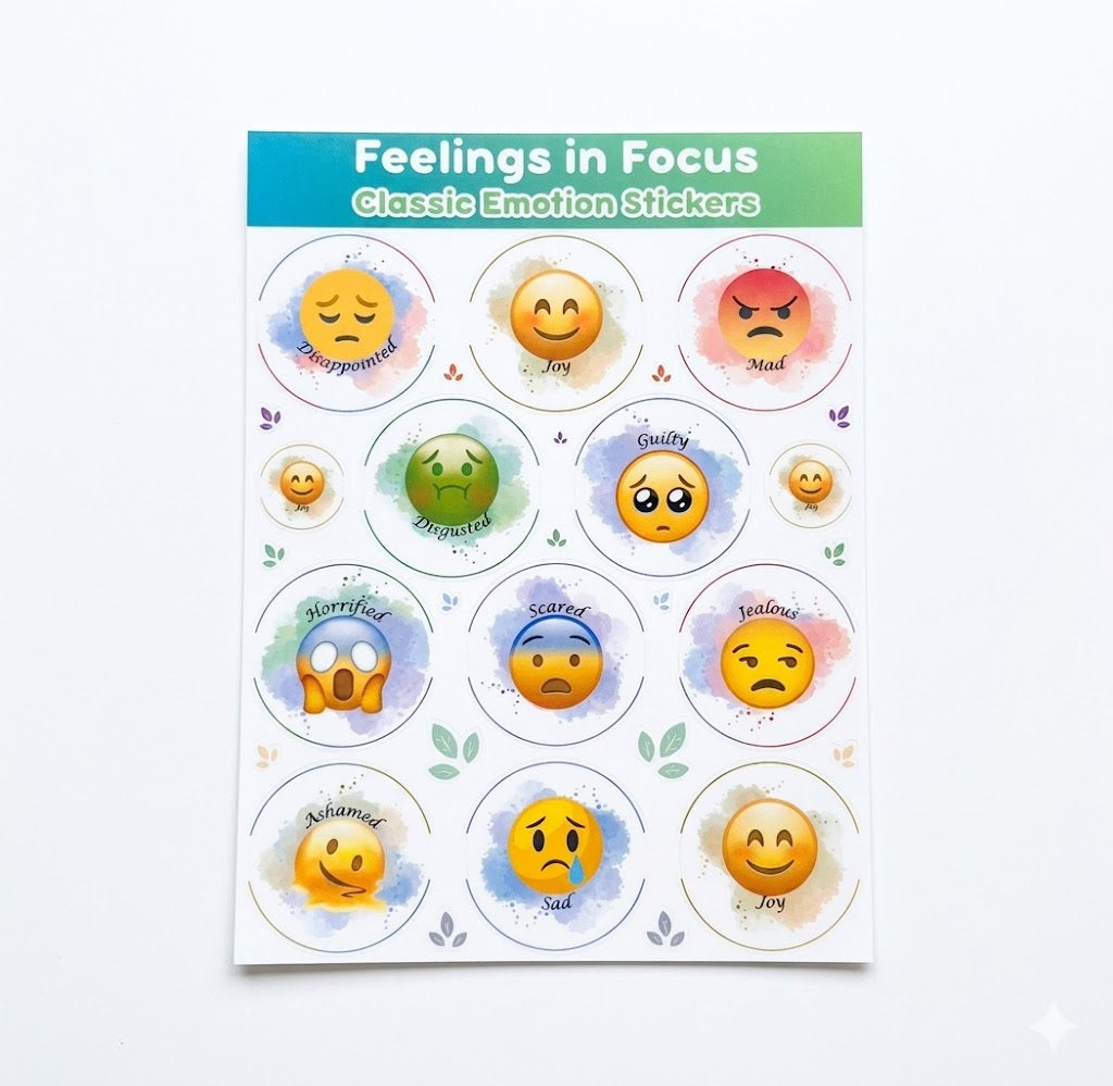 Feelings in Focus | Emotions Sticker Sheet Collection