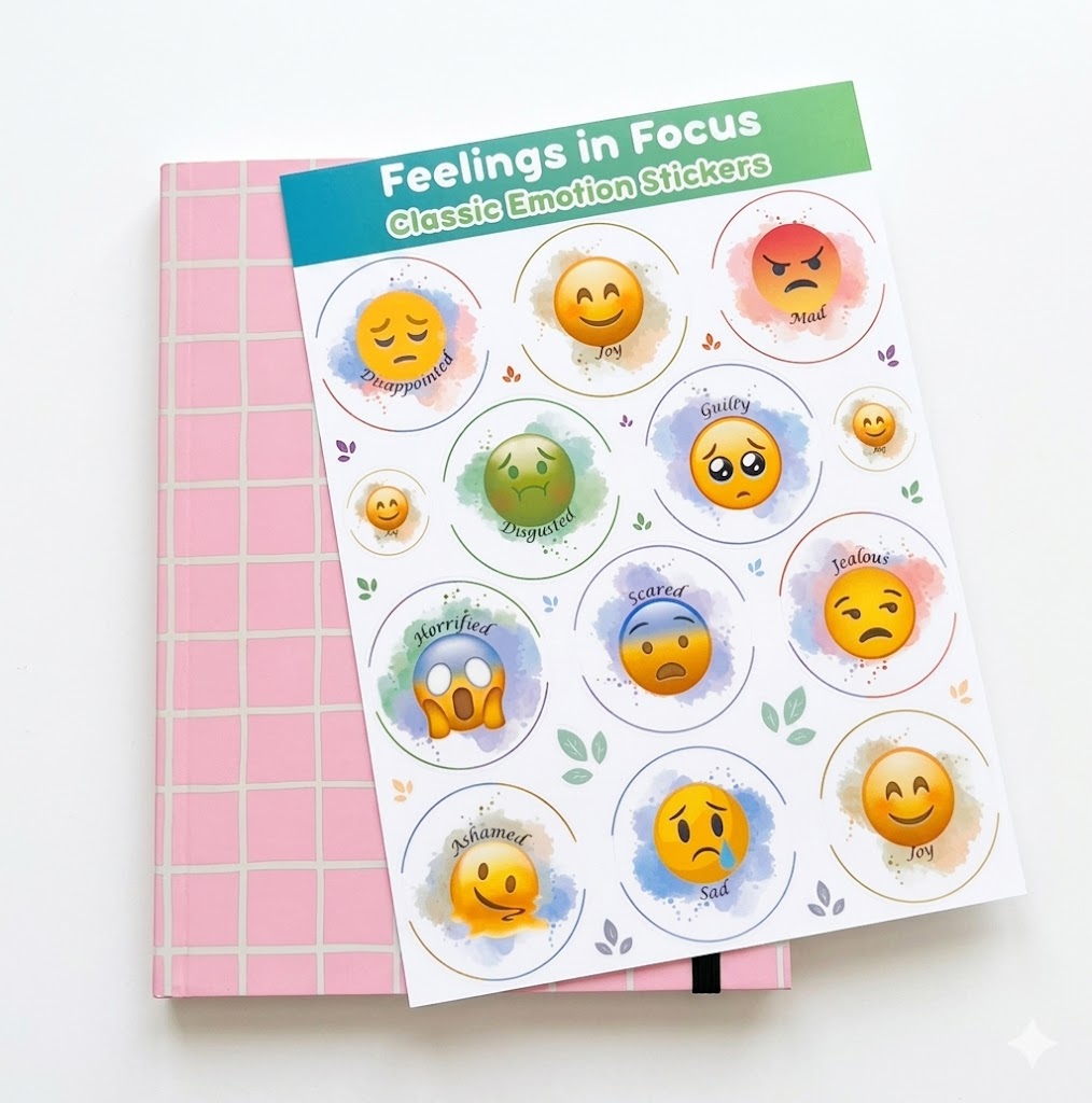 Feelings in Focus | Emotions Sticker Sheet Collection