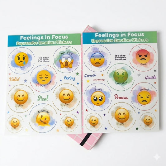 Feelings in Focus | Emotions Sticker Sheet Collection