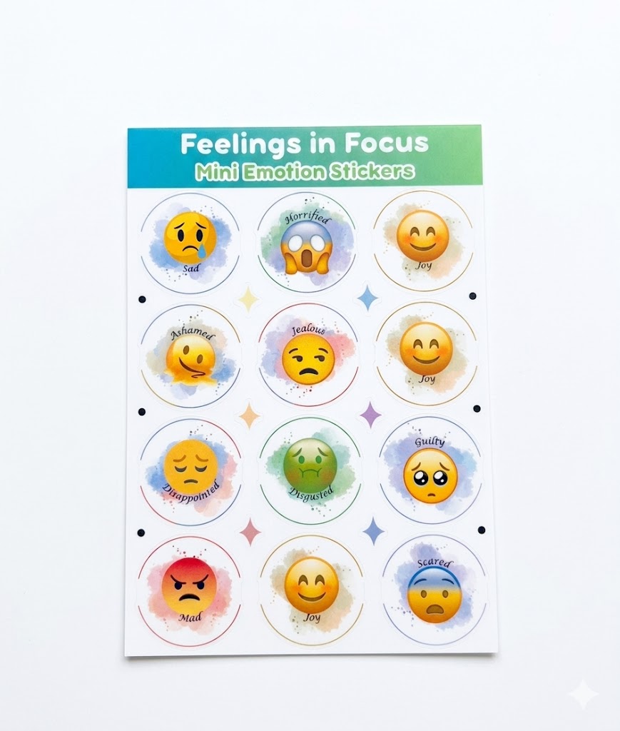 Feelings in Focus | Emotions Sticker Sheet Collection