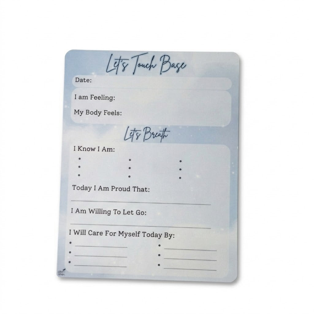 Let’s Touch Base – Daily Wellness Dry Erase Boards