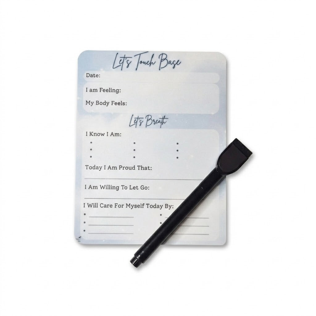 Let’s Touch Base – Daily Wellness Dry Erase Boards