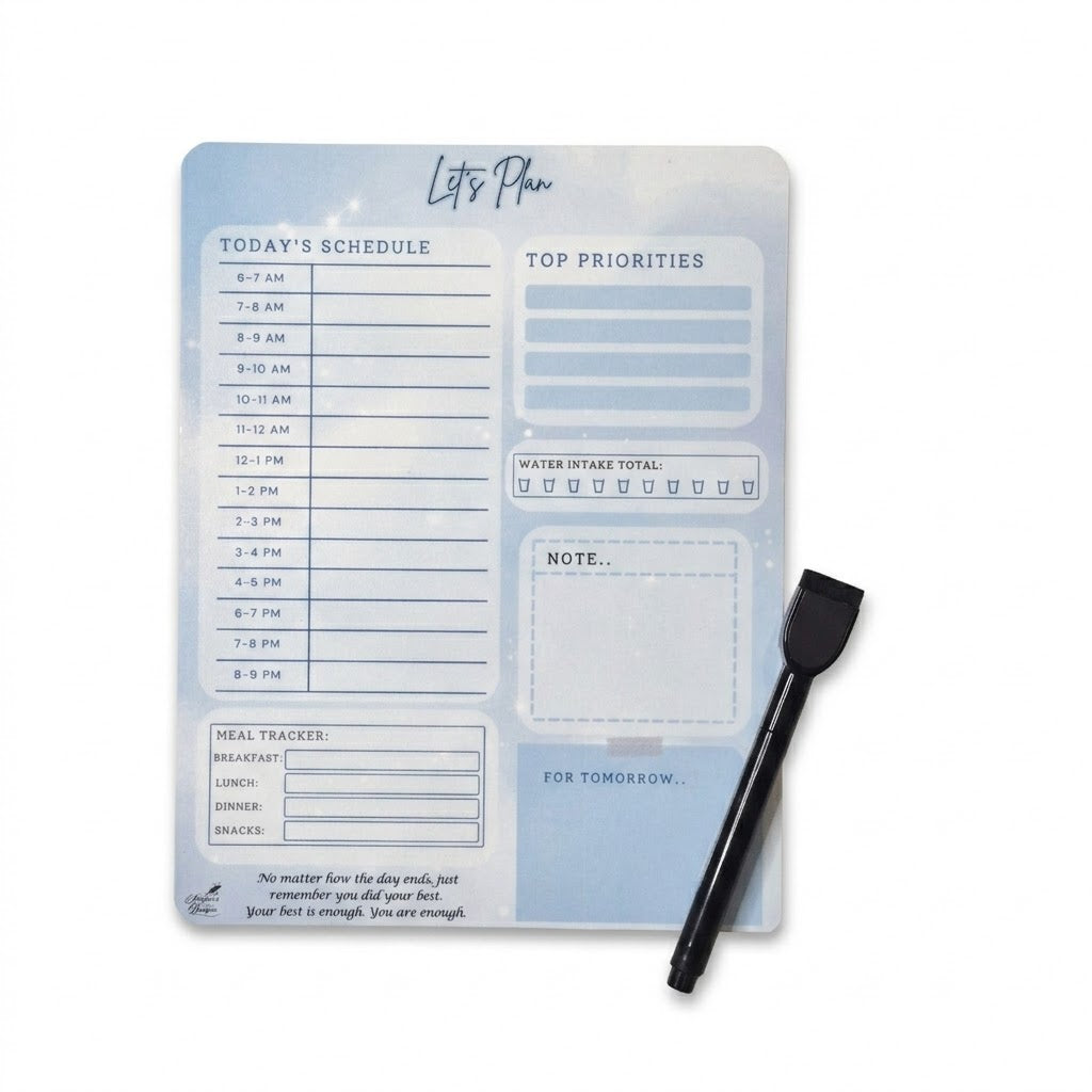 Let’s Touch Base – Daily Wellness Dry Erase Boards