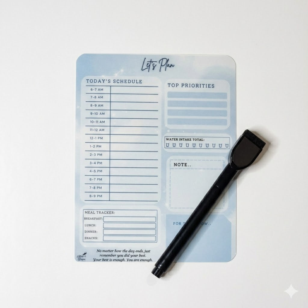 Let’s Touch Base – Daily Wellness Dry Erase Boards